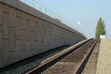 Image showing Commuter rail siding