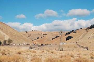 Image showing Valley farm