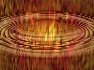 Image showing Ripple abstract flames