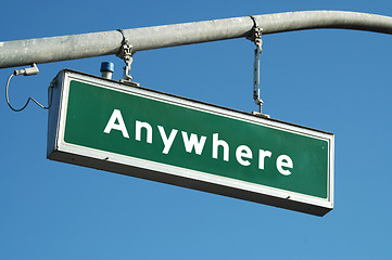 Image showing Anywhere sign