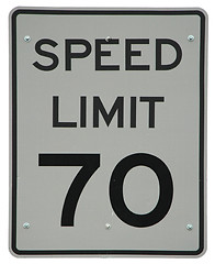 Image showing Speed Limit 70