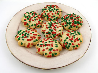 Image showing Sprinkled cookies