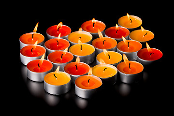 Image showing flaming candles 