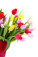 Image showing bunch of tulips