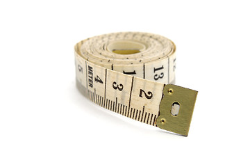 Image showing Rolled measuring tape