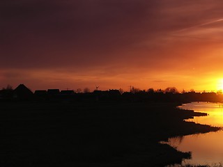 Image showing Golden sunset