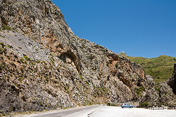Image showing road in canyon