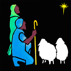 Image showing Shepherds Watching the Christmas Star