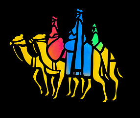 Image showing Stylized Wise Men