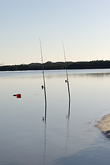 Image showing Fishing Poles