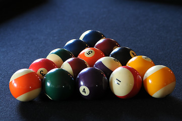 Image showing Billiard balls