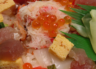 Image showing Japanese sea-food salada close-up
