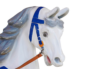 Image showing Head of an Old Merry-Go-Round Horse