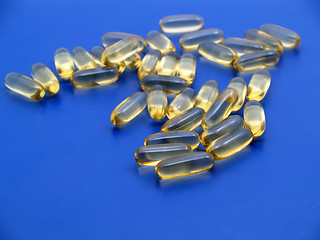 Image showing Omega 3 capsules