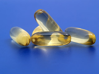 Image showing Omega 3 capsules