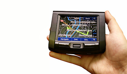 Image showing Gps in a man hand.