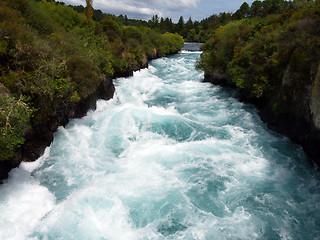 Image showing Huka Falls Rapids New Zealand