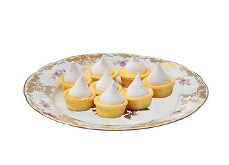 Image showing Lemon Meringue Tarts on a Plate