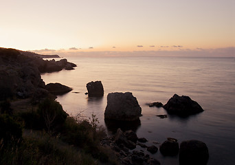 Image showing Sea at dawn