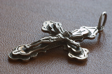 Image showing Silver crucifix