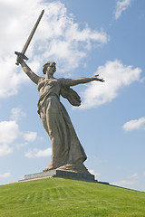 Image showing Monument Motherland calls in Volgograd, Russia