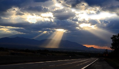 Image showing Eye of the god in the sky