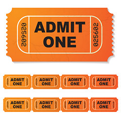 Image showing admit one ticket