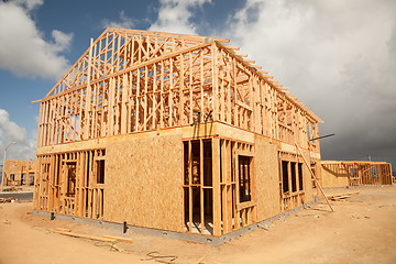 Image showing Abstract Home Construction Site