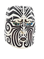 Image showing Wooden Maori Face 