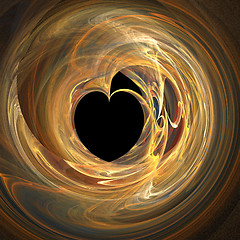 Image showing Abstract Heart Fractal 