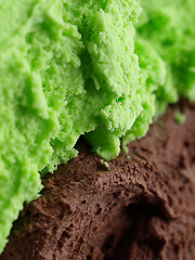 Image showing Mint chocolate ice cream