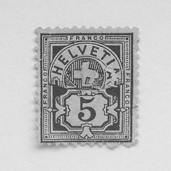 Image showing Swiss stamps