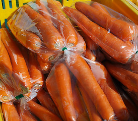 Image showing Bags of Carrots