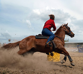 Image showing Barrel Racing