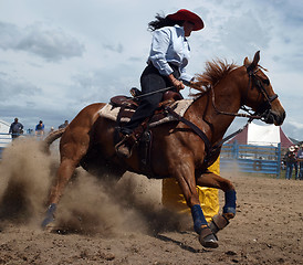 Image showing Barrel Racing