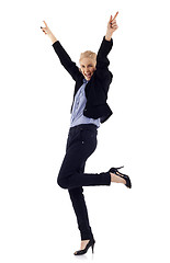 Image showing woman celebrating success