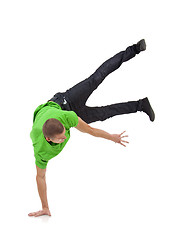 Image showing dancer showing his skills