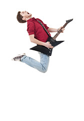 Image showing Awesome guitar player 