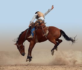 Image showing Bucking Rodeo Horse 