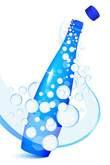Image showing Sparkling water bottle