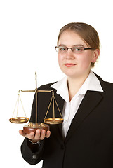 Image showing young female lawyer