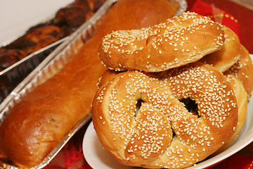 Image showing Homemade pretzels