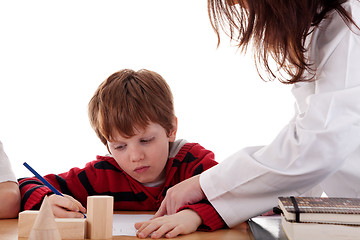 Image showing student with the teacher