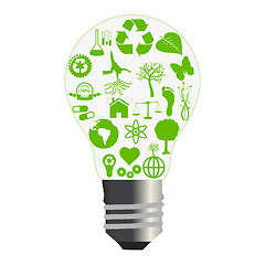 Image showing Green Bulb