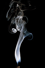 Image showing genuine incense smoke