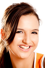 Image showing Beautiful teenager smiling