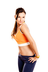 Image showing Beautiful athletic girl