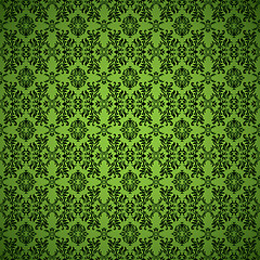 Image showing gothic seamless green wallpaper