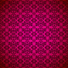 Image showing gothic seamless pink wallpaper