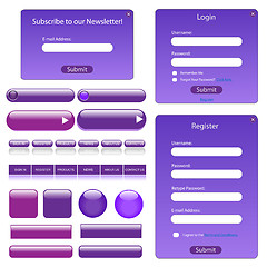 Image showing Purple Web Template